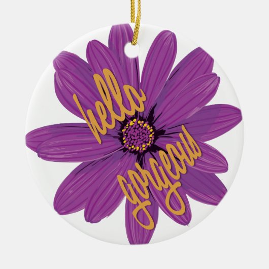 Hallo Gorgeous Keramikornament (Vorne)