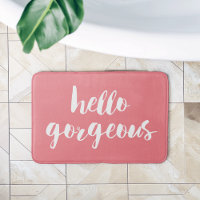 Hallo Gorgeous | Korallenrosa und Weiße Typografie