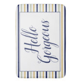 Hallo Gorgeous Large Badematte (Vorderseite Vertikal)