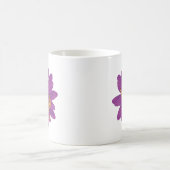 Hallo Gorgeous Lila & Orange Blume Kaffeetasse (Mittel)
