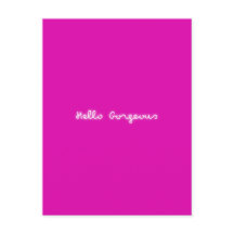 Hallo Gorgeous Neon | Pink Girly Modern Luminous