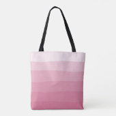 Hallo Gorgeous Pink Aquarellfarbe Streifen Tasche (Rückseite)