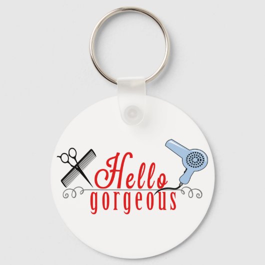Hallo Gorgeous Schlüsselanhänger (Vorderseite)