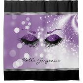 Hallo Gorgeous - Schöne Augenblicke mit Lila Duschvorhang (Vorderseite)