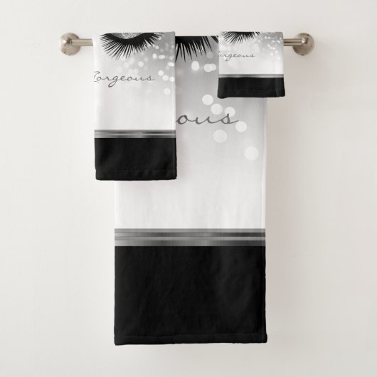 Hallo Gorgeous - Schöne Augenblicke mit Silver Badhandtuch Set (Insitu)