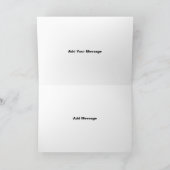 Hallo Gorgeous schöne Lady Face Zeichnend Typograf Karte (Innenseite)