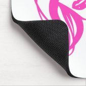 Hallo Gorgeous schöne Lady Face Zeichnend Typograf Mousepad (Ecke)