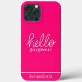 Hallo Gorgeous Signature Case-Mate iPhone Hülle (Rückseite)