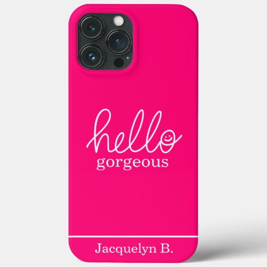 Hallo Gorgeous Signature Case-Mate iPhone Hülle (Rückseite)