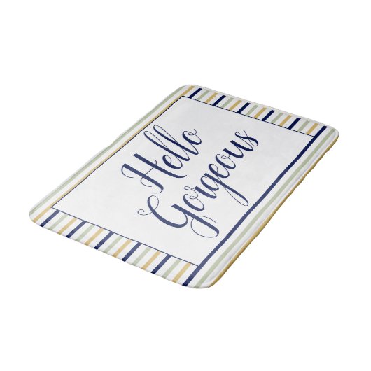 Hallo Gorgeous Striping Badematte (Schrägansicht)