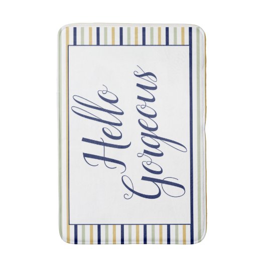 Hallo Gorgeous Striping Badematte (Vorderseite Vertikal)