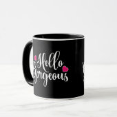 Hallo Gorgeous Tasse (Vorderseite Links)