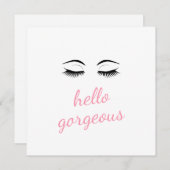 Hallo Gorgey mit Hübschen Eyelashes Glam Birthday (Vorne/Hinten)