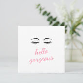 Hallo Gorgey mit Hübschen Eyelashes Glam Birthday (Stehend Vorderseite)