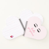Hallo Gorgey mit Hübschen Eyelashes Glam Notizblock (Innenseite)