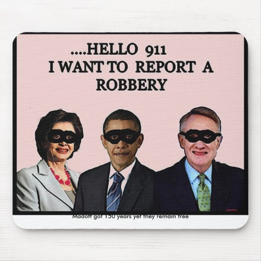 HALLO got 911, Madoff 150 Jahre, dennoch bleiben Mousepad (Vorne)