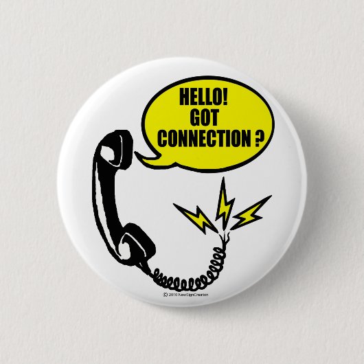 Hallo! Got Verbindung? Button (Vorderseite)