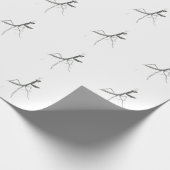 Hallo! Gottesanbeterin Geschenkpapier (Ecke)