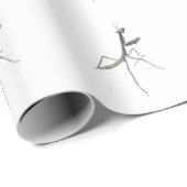 Hallo! Gottesanbeterin Geschenkpapier (Rolleneckpunkt)