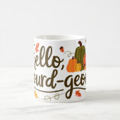 Hallo gourdgeous, hallo Fall Kaffeetasse (Mittel)