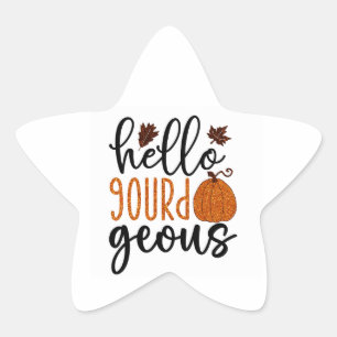 Hallo Gourdgeous Herbst Stickers