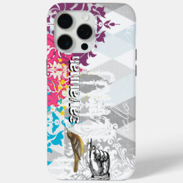 Hallo Graue und Blue Linen Muster iPhone 6 Plus iPhone 15 Pro Max Hülle