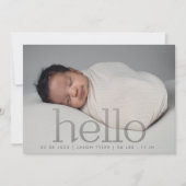 hallo gray verblassen modernes, einfaches minimali ankündigung (Vorderseite)