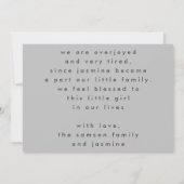 hallo gray verblassen modernes, einfaches minimali ankündigung (Rückseite)