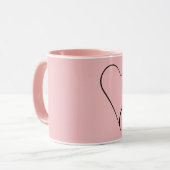 Hallo Großartig Pink Girl Tasse (Vorderseite Links)