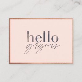 Hallo großartig, vielen Dank für Ihr Business Beau Treuekarte