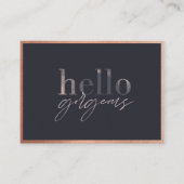 Hallo großartig, vielen Dank für Ihr Business Beau Treuekarte (Vorderseite)