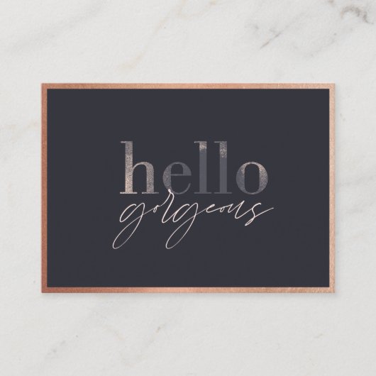 Hallo großartig, vielen Dank für Ihr Business Beau Treuekarte (Vorderseite)