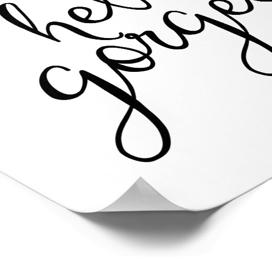 Hallo Großartige benutzerdefinierte Print Poster (Ecke)