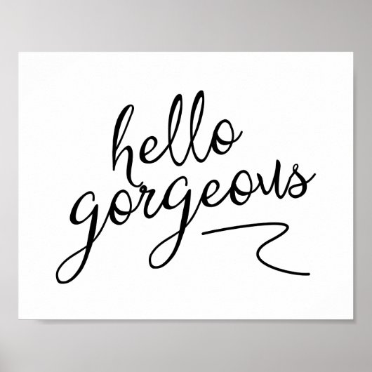 Hallo Großartige benutzerdefinierte Print Poster (Vorne)