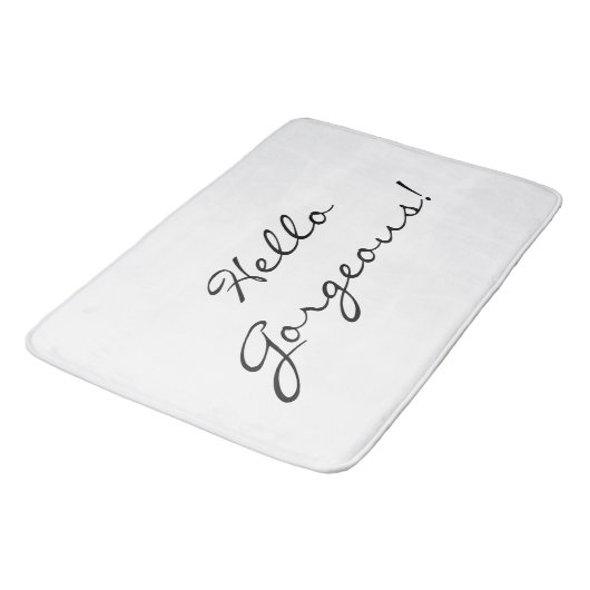 Hallo Großes Badematte (Schrägansicht)