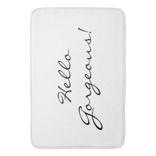 Hallo Großes Badematte (Vorderseite Vertikal)