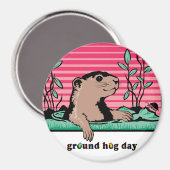 Hallo, Groundhog's Shadow - Magnet (Vorderseite/Rückseite)