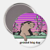 Hallo, Groundhog's Shadow - Magnet (Vorderseite/Rückseite)