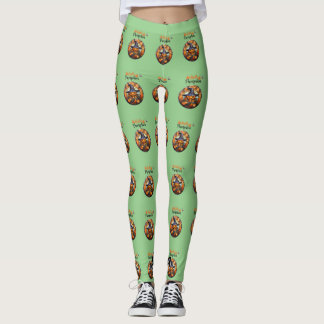 Hallo gruseliger Halloween-Kürbis Leggings