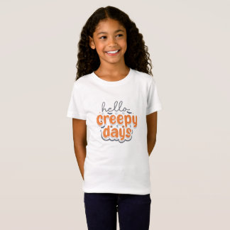 Hallo Gruseltage Gruselzeit Halloween Typografie T-Shirt