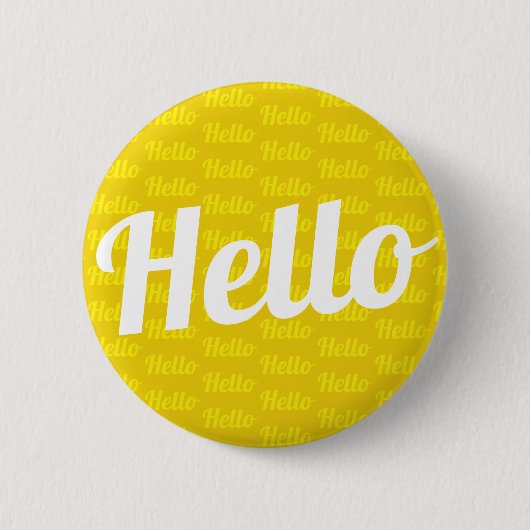Hallo Gruß Button (Vorderseite)