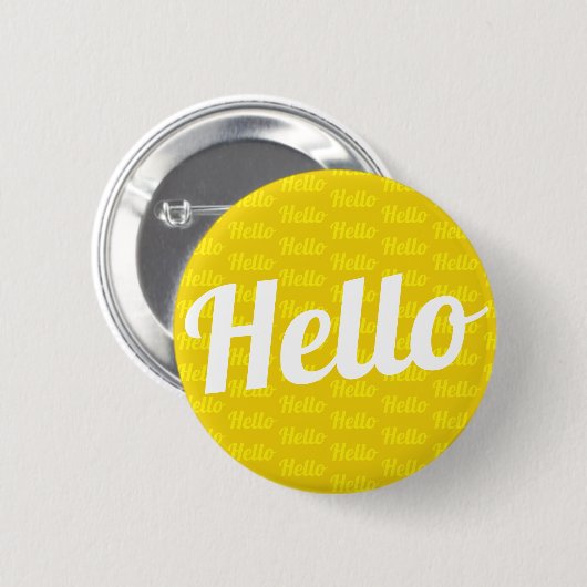 Hallo Gruß Button (Vorne & Hinten)