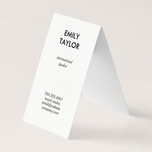 Hallo Gruß Gold Glitzer Visitenkarten (Rückseite)