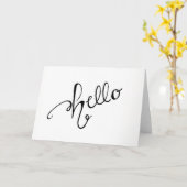 Hallo Gruß-Karte - löschen Sie nach innen Karte (Gelbe Blume)