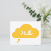 Hallo Gruß-Karten-Postkarte Postkarte (Stehend Vorderseite)