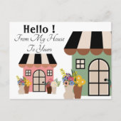 Hallo Gruß Postkarte (Vorderseite)