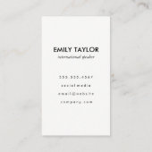 Hallo Grüße Imitate Metallic Gold Visitenkarte (Rückseite)