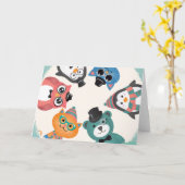 Hallo ! Grußkarte für Tierfreunde Karte (Gelbe Blume)