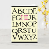 Hallo! Grußkarte, innen leer Karte (Gelbe Blume)