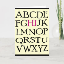 Hallo! Grußkarte, innen leer